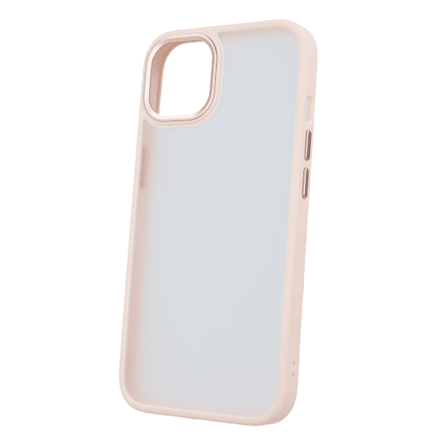 Satin silikonski ovitek za iPhone 14 Pro Max - prozorno roza