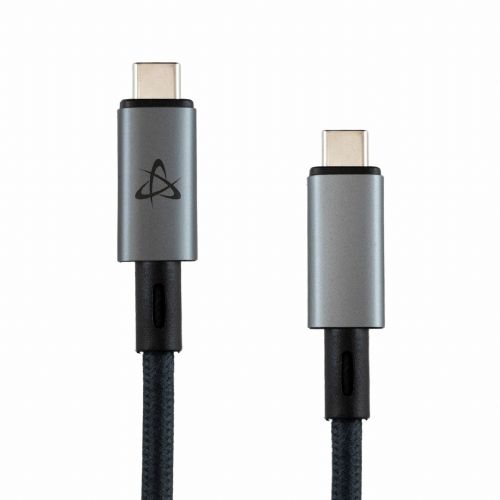 USB4 kabel SBOX Type-C na Type-C, 1,2 m, 240 W, 80 Gbps, 16K 60 Hz, temno sive barve