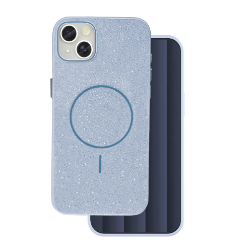 Silikonski ovitek Glitter z MagSafe za iPhone 17 Pro - moder