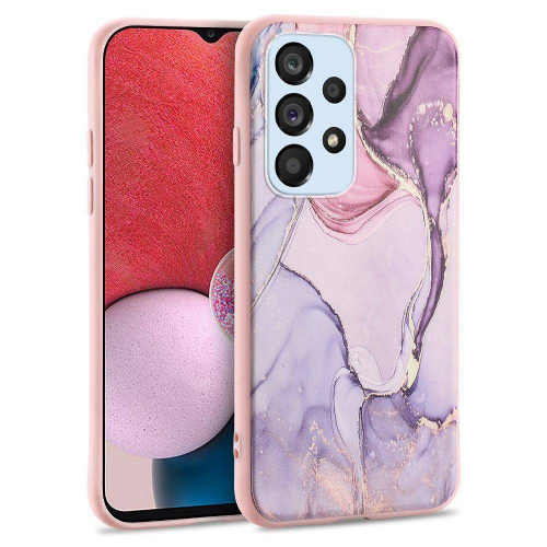 Silikonski ovitek Marmor za Samsung Galaxy A34 - roza