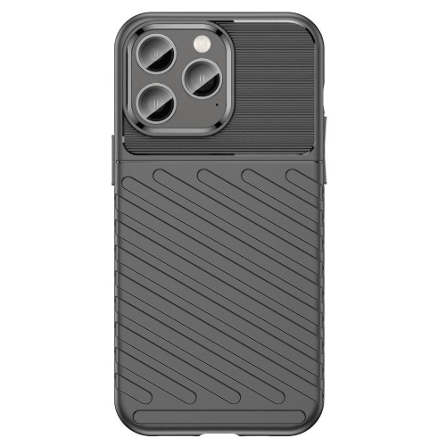 Silikonski ovitek Thunder Armor za iPhone 14 Pro Max - črn