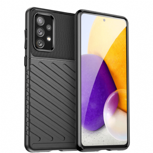 Silikonski ovitek Thunder Armor za Samsung Galaxy A14 - črn