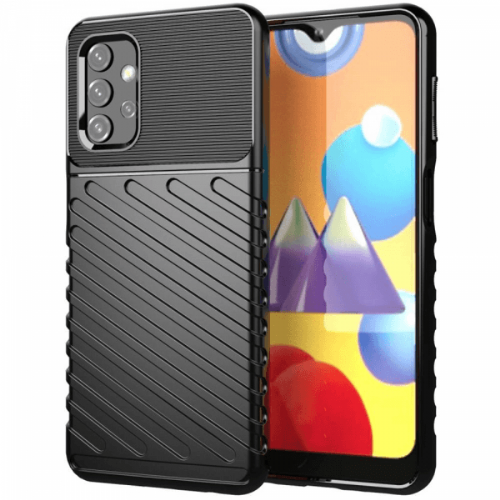 Silikonski ovitek Thunder Armor za Samsung Galaxy A73 5G - črn