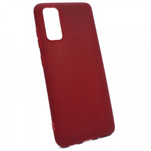 Silikonski ovitek za Samsung Galaxy A42 5G A426 - mat bordo rdeč