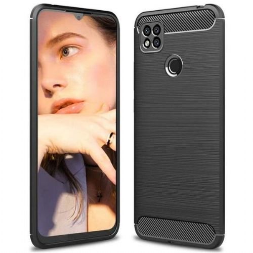 Silikonski ovitek za Xiaomi Redmi 9C - mat carbon črn