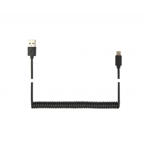 Spiralni kabel USB-A na USB-C 1,8m