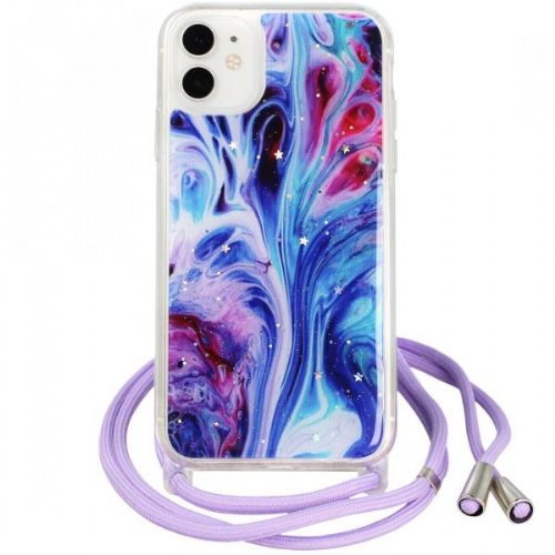 Storm silikonski ovitek z vrvico za iPhone 12 Pro Max - moder