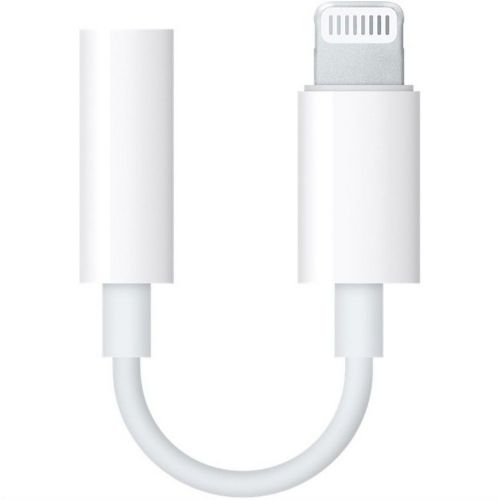 Telefonski adapter Apple MMX62ZM/A Lightning na 3,5 mm, bela barva