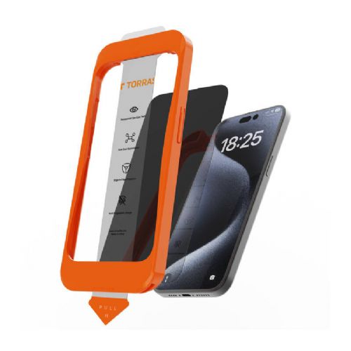 Torras Install Master kaljeno steklo za iPhone 16 Plus