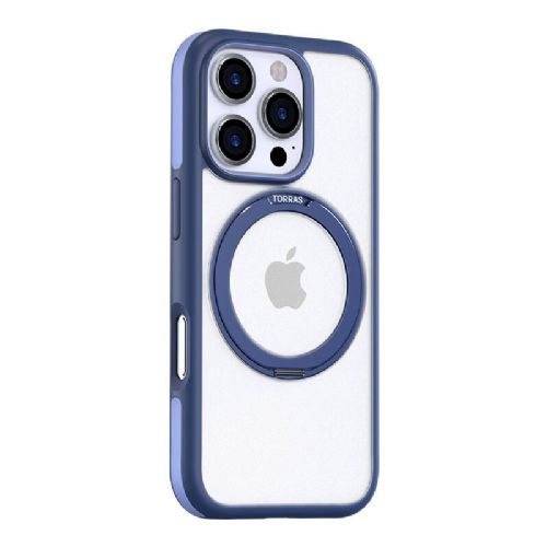 Ovitek Torras Ostand R Fusion Series za iPhone 16 Pro (moder)