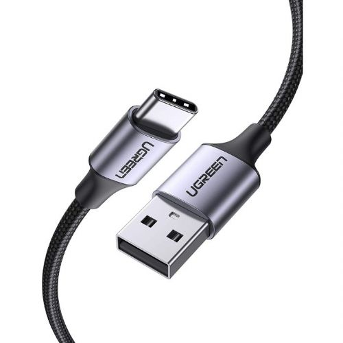 UGREEN USB 2.0 A na USB-C kabel 0.25m (črn) - polybag