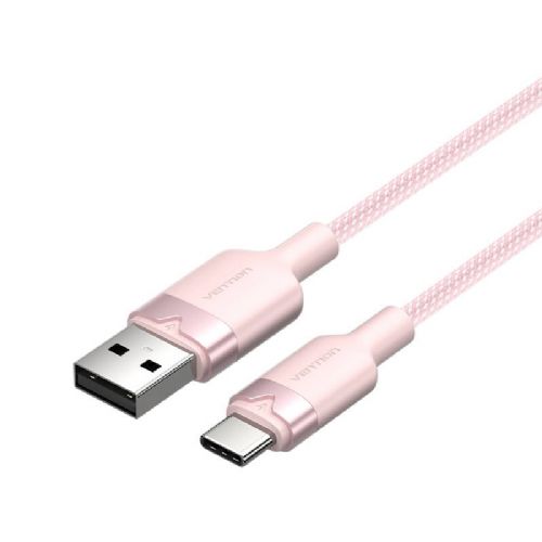 Kabel USB 2.0 A na USB-C 3A Vention CTNPH 2M (roza)