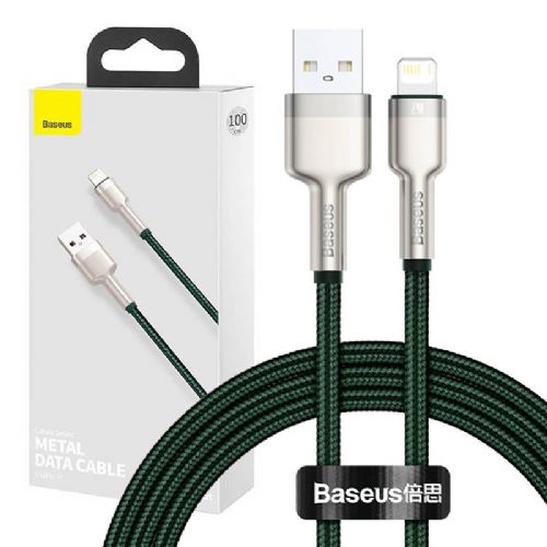USB kabel za Lightning Baseus Cafule, 2.4A, 1m (zelen)