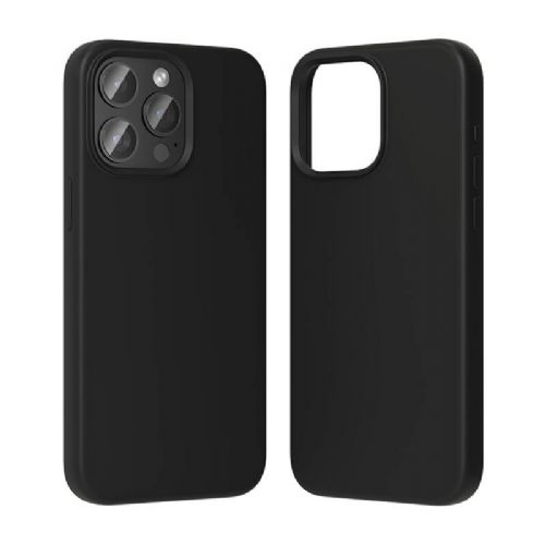Silikonski ovitek Vention KUFB0-30 za iPhone 15 Pro (črn)