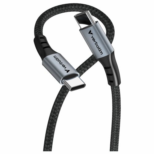 Podatkovni kabel Verbatim Sync & Charge USB-C na USB-C, 60W, hitro polnjenje, najlonski, 1,2 m