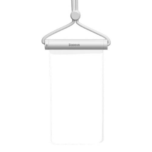 Vodoodporna torbica za telefon Baseus AquaGlide with Cylindrical Slide Lock (bela)