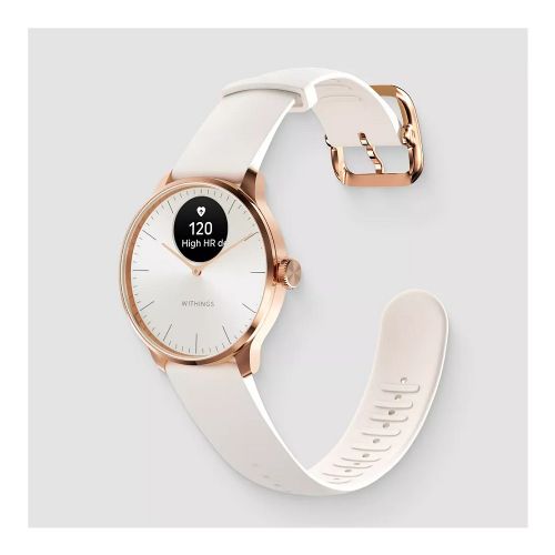 Pametna ura Withings ScanWatch Light, roza zlato bela