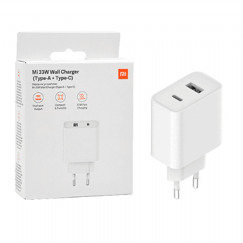 Xiaomi adapter BHR4996GL hišni polnilec USB-A inType C 33W bel