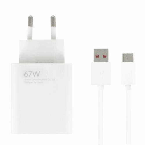 Xiaomi adapter MDY-12-EH hišni polnilec USB-A 67W s polnilnik kablom Type C 6A - bel (bulk)