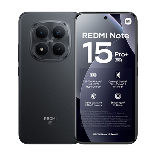 Pametni telefon Xiaomi Redmi Note 15 Pro+ 5G Dual Sim 8GB RAM 256GB črn