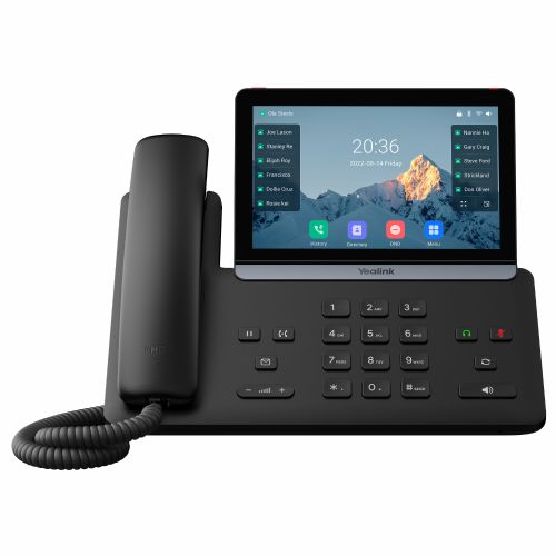 IP telefon Yealink SIP-T87W barvni zaslon na dotik 7", Wi-Fi 6, Bluetooth 5.0, AI odpravljanje šuma, 16 VoIP računov
