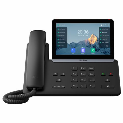 IP telefon Yealink SIP-T88W 7" zaslon na dotik, HD zvok z AI, Bluetooth 5.0, Wi-Fi 6, podpora PoE