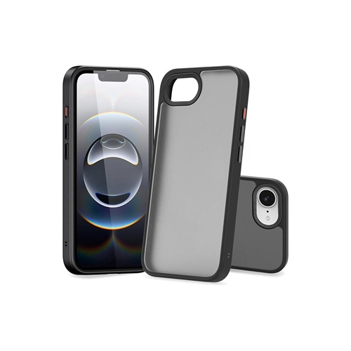 Zaščitni ovitek Nevox StyleShell Invisio (črn, iPhone 16e)