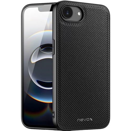 Zaščitni ovitek Nevox StyleShell NYLO (črn, iPhone 16e)