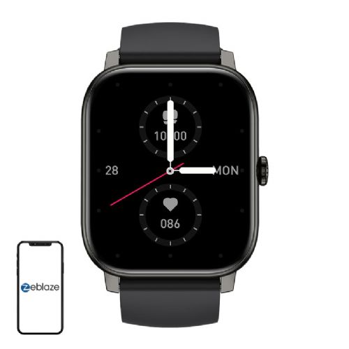 Pametna ura Zeblaze Btalk Pro črna – 1,91" TFT zaslon, klici prek Bluetooth, 24/7 spremljanje zdravja, do 21 dni baterije, vodoodpornost IP68
