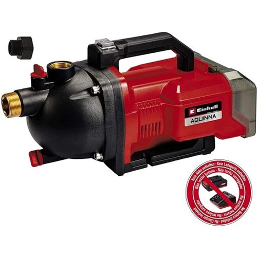 Akumulatorska vrtna črpalka Einhell Aquinna 36/30, 36V (2x18V), brez baterije in polnilca, rdeča/črna