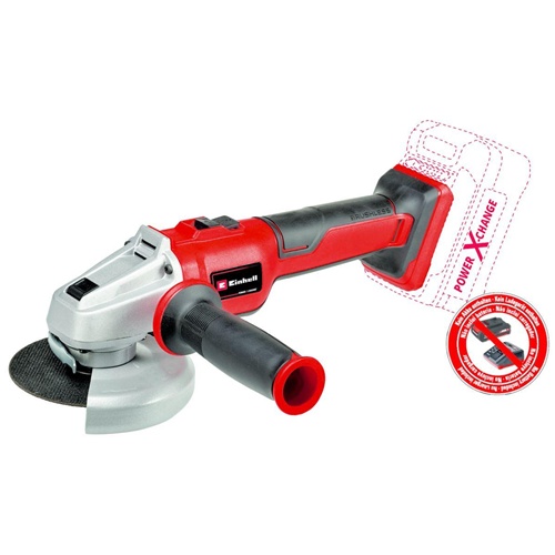Akumulatorski kotni brusilnik Einhell AXXIO 18/115 Q, 18V, brez baterije in polnilca, rdeča/črna