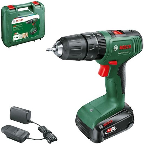 Akumulatorski udarni vrtalnik Bosch EasyImpact 18V-38, Li-Ion baterija 2,0 Ah, zelena/črna