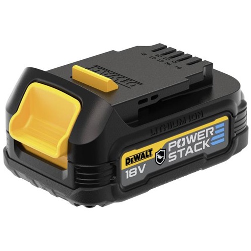 Baterija DeWalt Powerstack DCBP034G , 18V 1,7Ah (črna, ohišje zaščiteno pred kemikalijami, kislinami in gorivi)