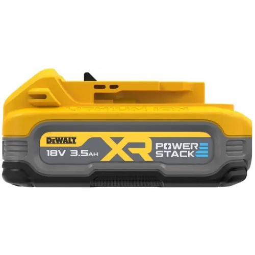 Baterija DeWalt Powerstack DCBP318, 18 voltov, 3,5 Ah (rumena/črna)