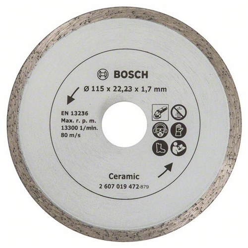 Boschev diamantni rezalni disk za ploščice, Ø 115 mm (izvrtina 22,23 mm)