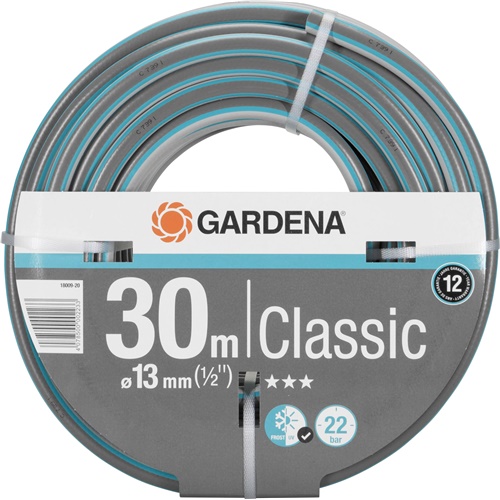 Cev za zalivanje Gardena Classic 13 mm (1/2"), 30 m, siva/turkizna (18009-20)