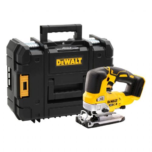 Akumulatorska žaga DEWALT DCS334NT, 18 V, brez baterije, v kovčku,rumena/črna