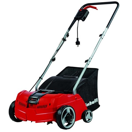 Električni rahljalnik trave Einhell GC-SA 1231/1, do 300 m2, 1.200 W, 31 cm širina reza, rdeča/črna