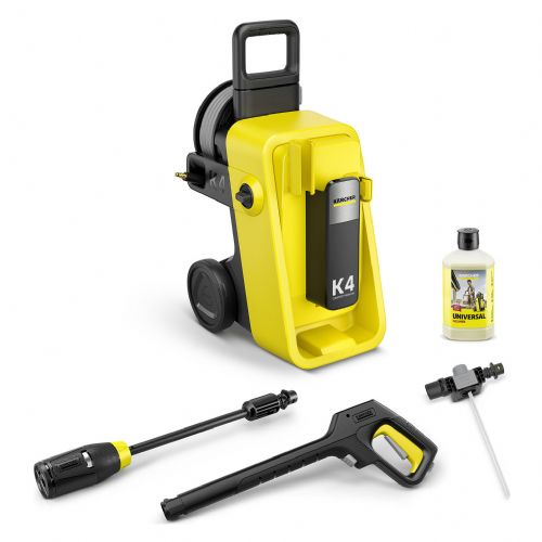 Visokotlačni čistilnik Kärcher K 4 Comfort Premium, 130 bar, 420 l/h, rezervoar za detergent, LCD zaslon, 8 m cev