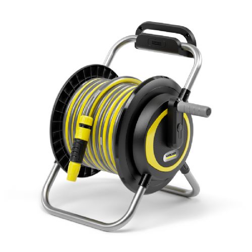 Voziček za cev Karcher z 20-metrsko cevjo HR 3.20 Set 2.645-372.0, 13 mm, črne barve, možnost stenske montaže