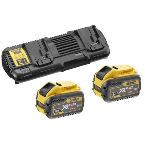 Komplet baterij in polnilca DeWalt DCB132X2 2x 54V 3Ah XR FLEXVOLT Li-ion, LED zaslon
