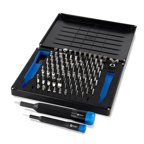 Komplet nastavkov iFixit Manta  (črn/moder, 114 kosov)