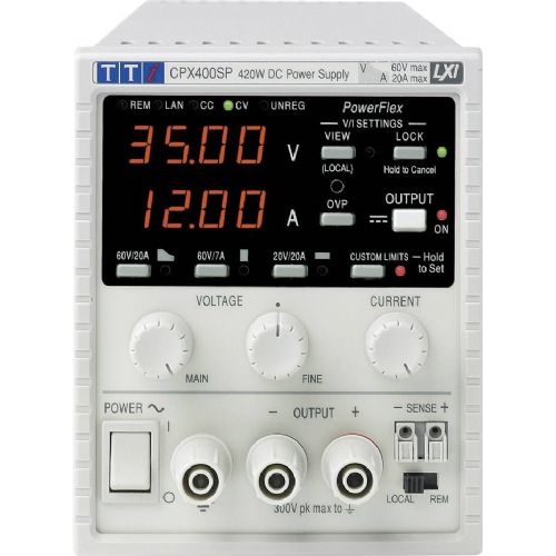 Laboratorijski napajalnik, nastavljiv Aim TTi CPX400S 0 - 60 V/DC 0 - 20 A 420 W št. izhodov 1 x