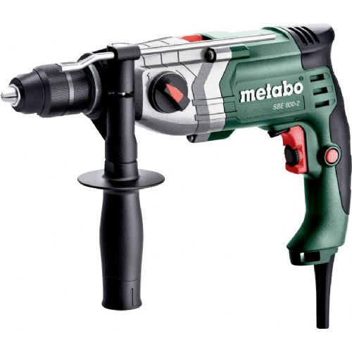 Udarni vrtalnik Metabo SBE 800-2, 800 W, 2-stopenjski, spremenljiva hitrost, varnostna sklopka, vrtenje levo-desno