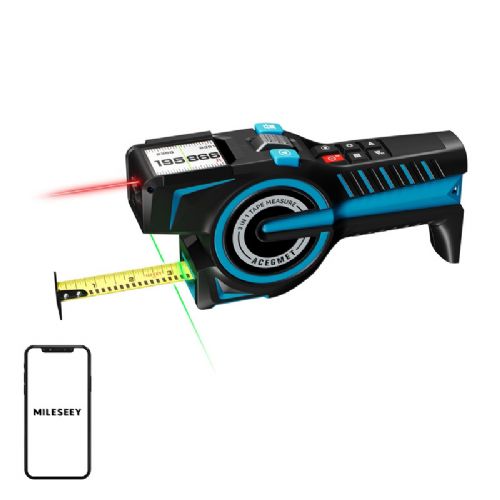 Mileseey DTX 10 laserski merilnik razdalje s 100-metrskim merilnim trakom