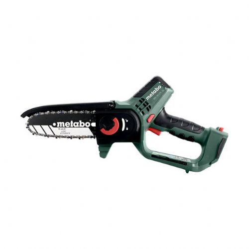Akumulatorska verižna žaga Metabo MS 18 LTX 15, 18V, 2Ah, dolžina reza 15 cm, priložena baterija in polnilec