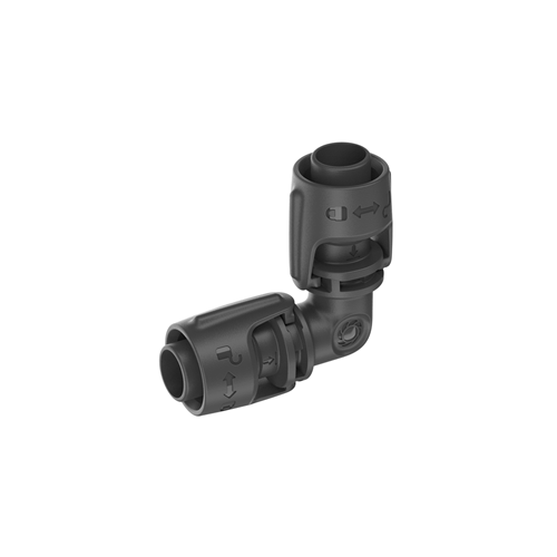 Priključek Gardena Micro Drip System, 13 mm (1/2"), L-kos, 2 kosa, siva (13202-20)
