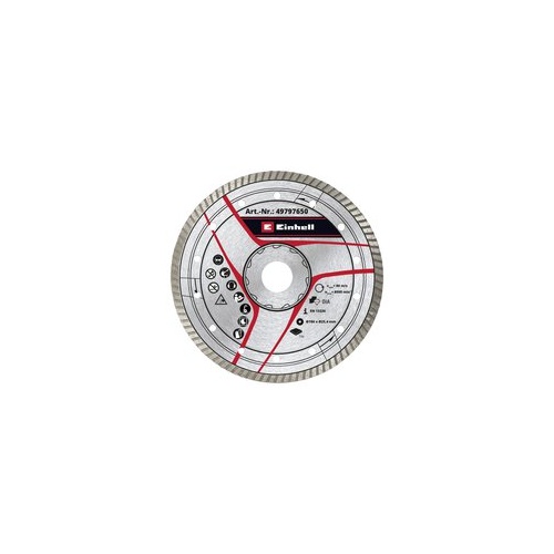 Rezalna plošča Einhell Turbo Ø 180 mm, 25,4 mm odprtina, za ploščice/marmor/kamen, max. 8500 vrt/min