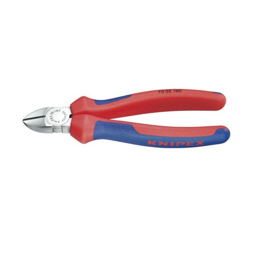 Stranske klešče Knipex  70 05 125 (rdeče/modre, dolžina 125 mm)