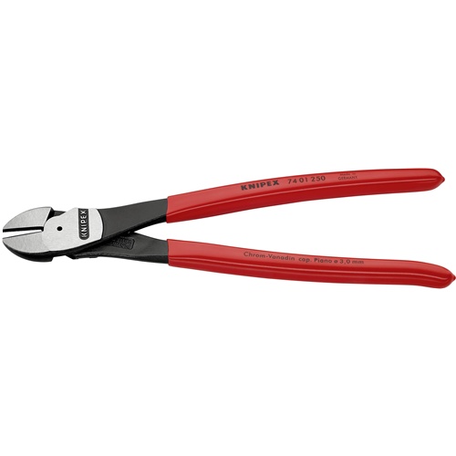 Stranske klešče Knipex 74 01 250 (rdeči)